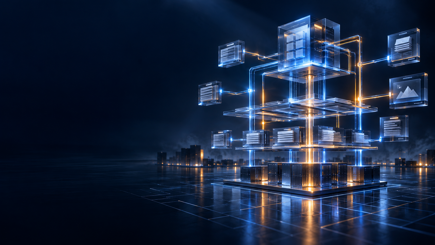 Technical search foundation with connected website architecture and search signals